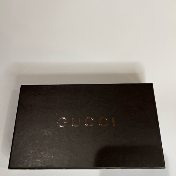 AUTHENTIC GUCCI GG SIGNATURE CANVAS LONG WALLET BEIGE IVORY LEATHER WITH BOX - Picture 11 of 12
